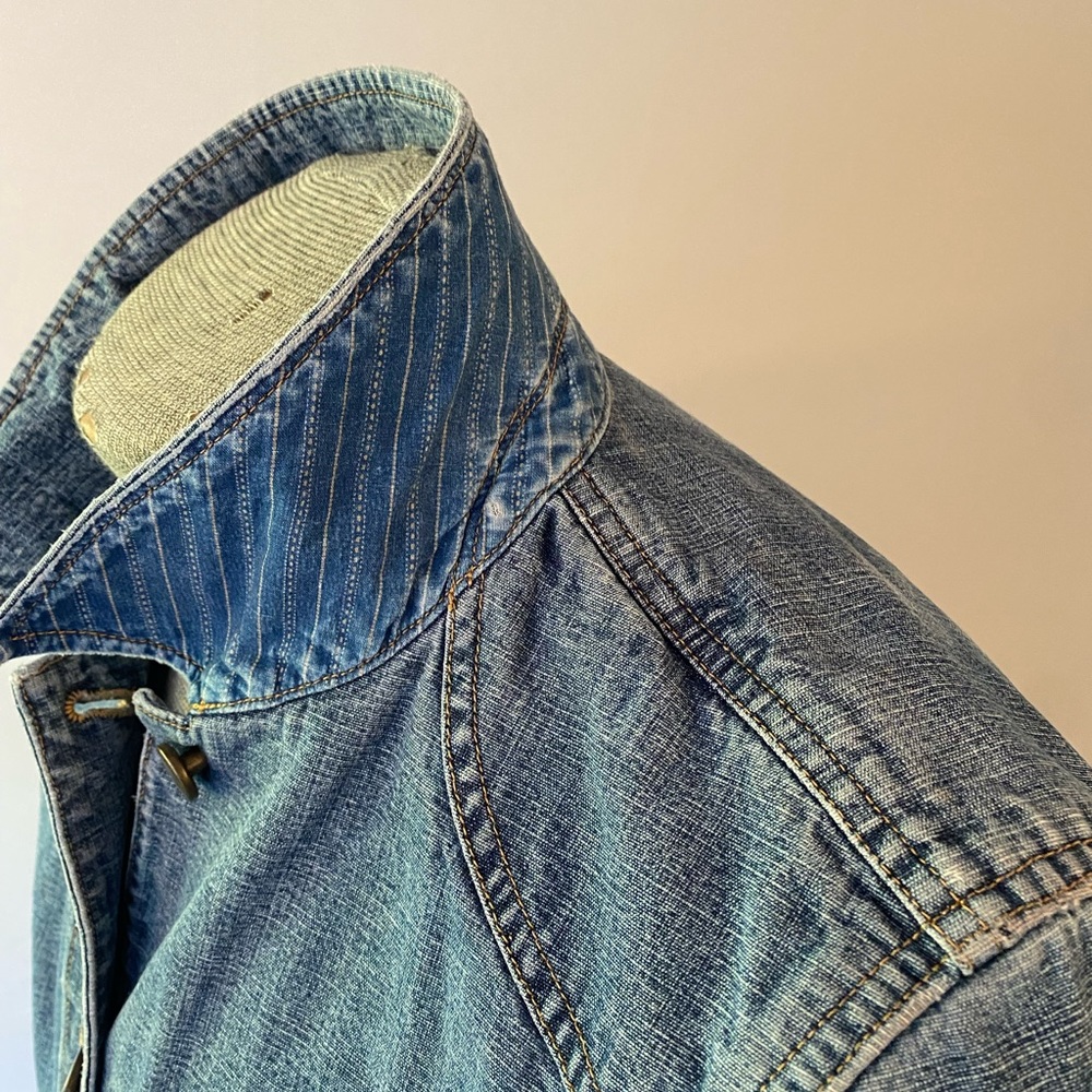 Vintage Denim Chore Coat by Lauren Jeans Company for Ralph Lauren. Women’s Med. - Picture 6 of 11